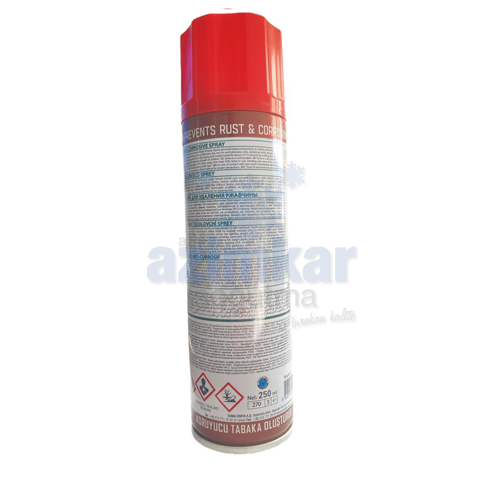 SOMAFİX PAS SÖKÜCÜ VE YAĞLAYICI 250 ML.