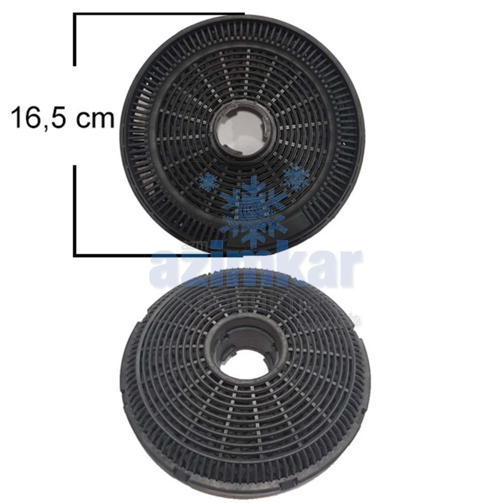 ASPRATÖR KARBON KÖMÜRLÜ FİLİTRE 9197060046 ARÇ YENİ NESİL 16,5 CM ÇİFT