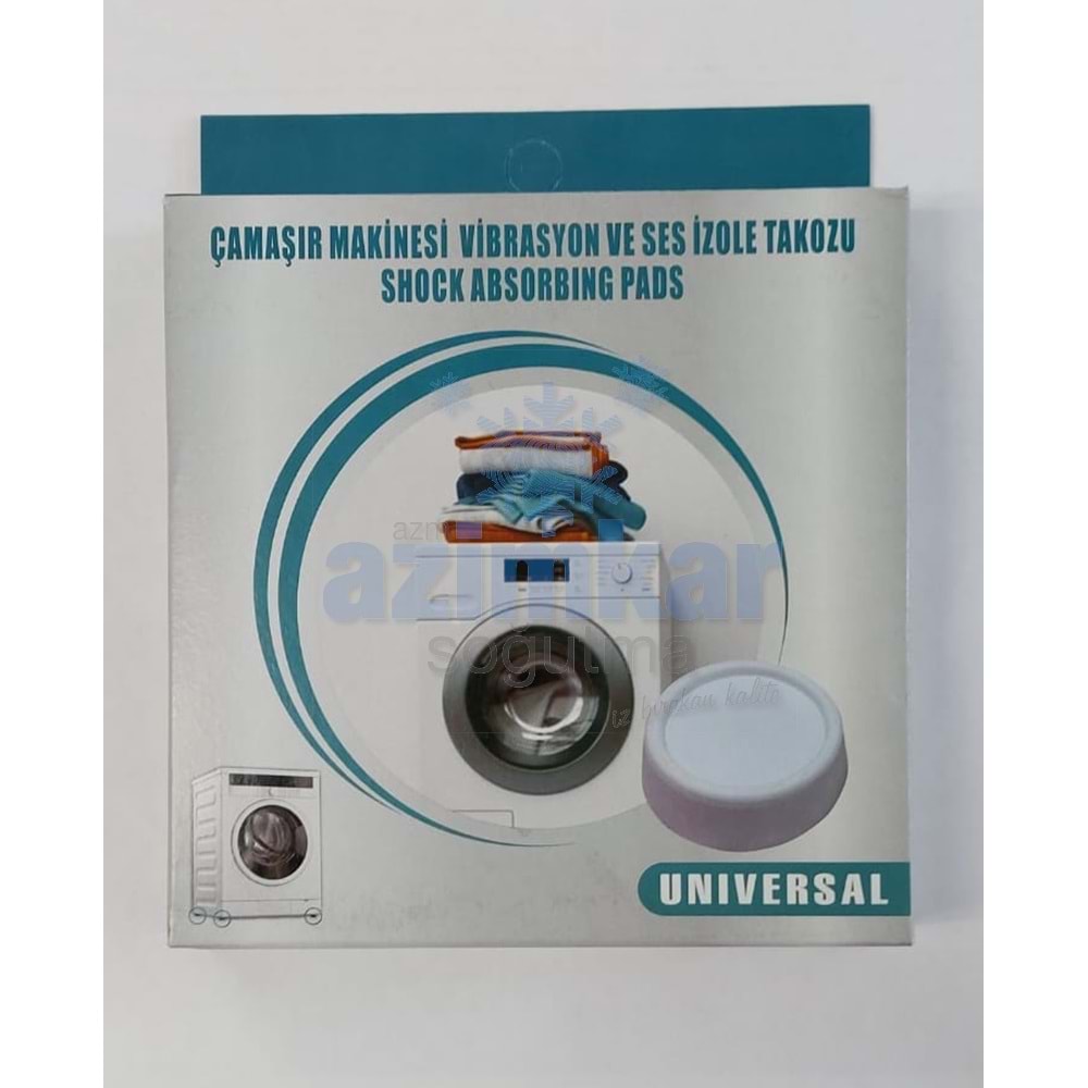 ÇAMAŞIR MAKİNESİ VİBRASYON TİTREŞİM VE SES İZOLE TAKOZU 4 LÜ PK