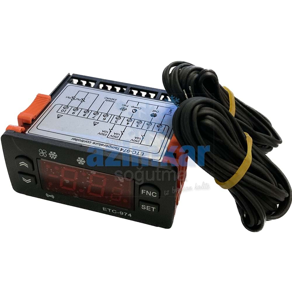 UNİCO ETC-974 ÇİFT PROB DİJİTAL TERMOSTAT