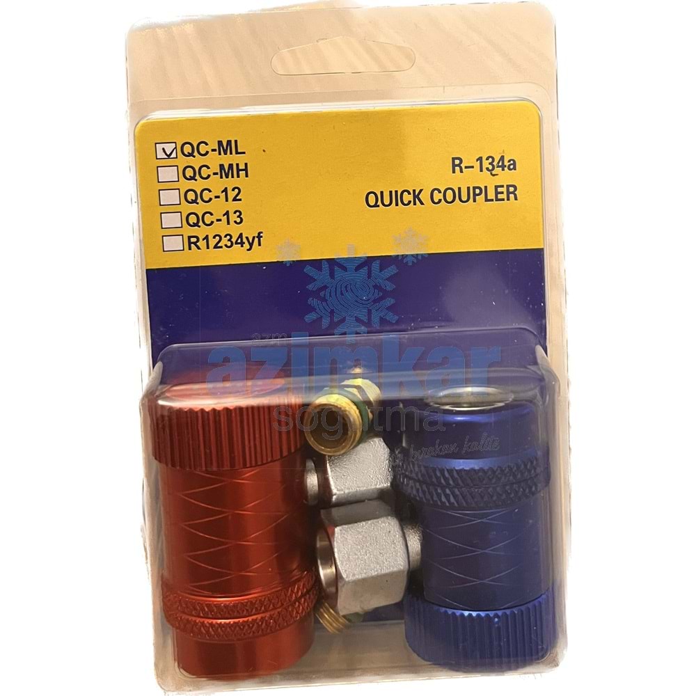 OTO GAZ ŞARJ APARATI 1234-YF KIRMIZI-MAVİ TAKIM SET