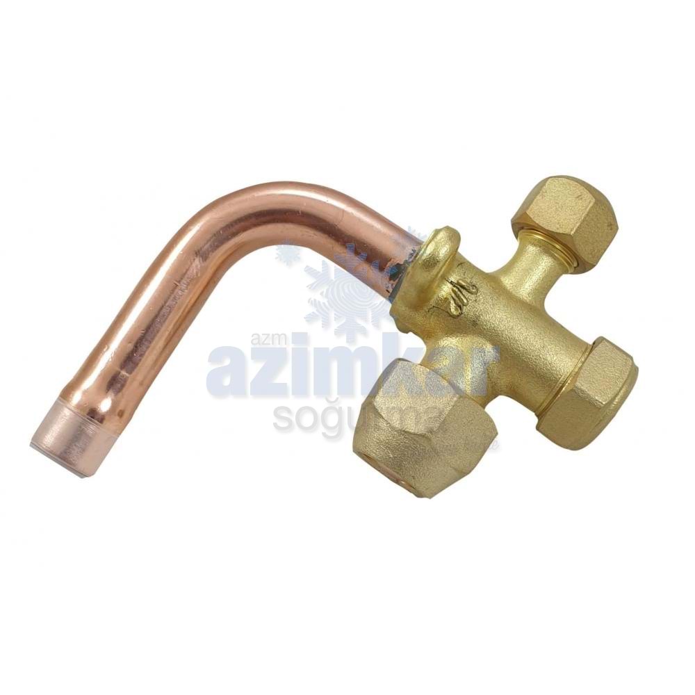 UNİCO KLİMA YAN VANA 1/4 EĞİK R134/R22