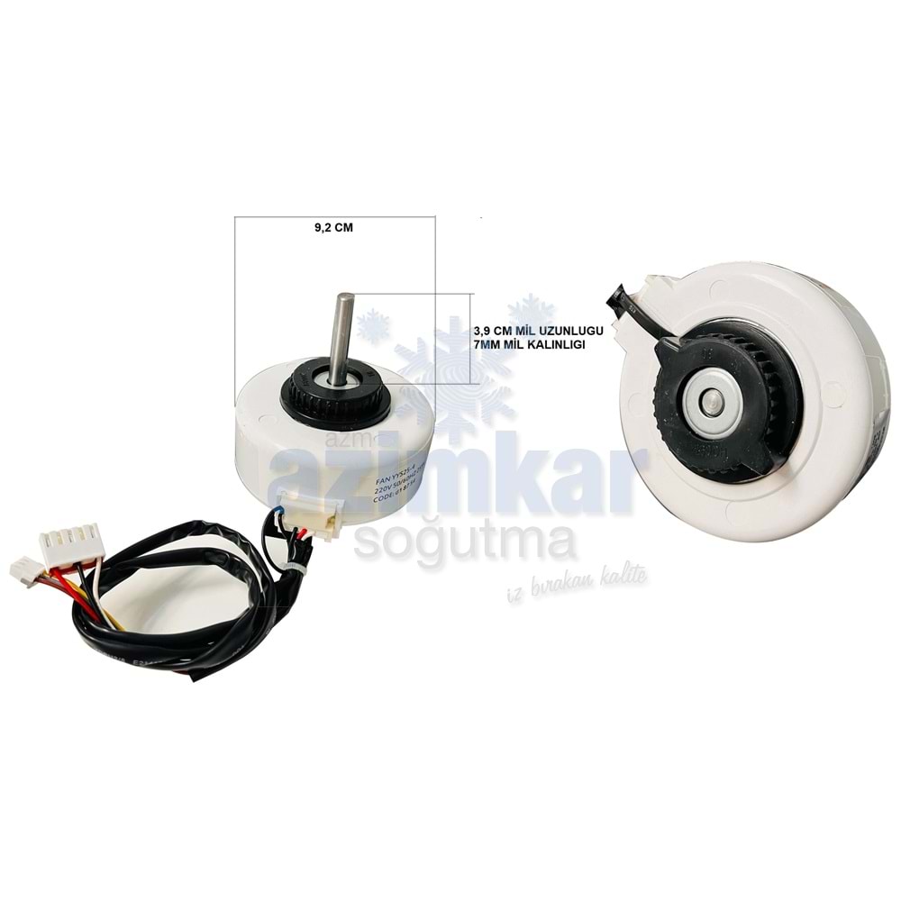 KLİMA İÇ FAN MOTORU 220V 25W YYS25-4