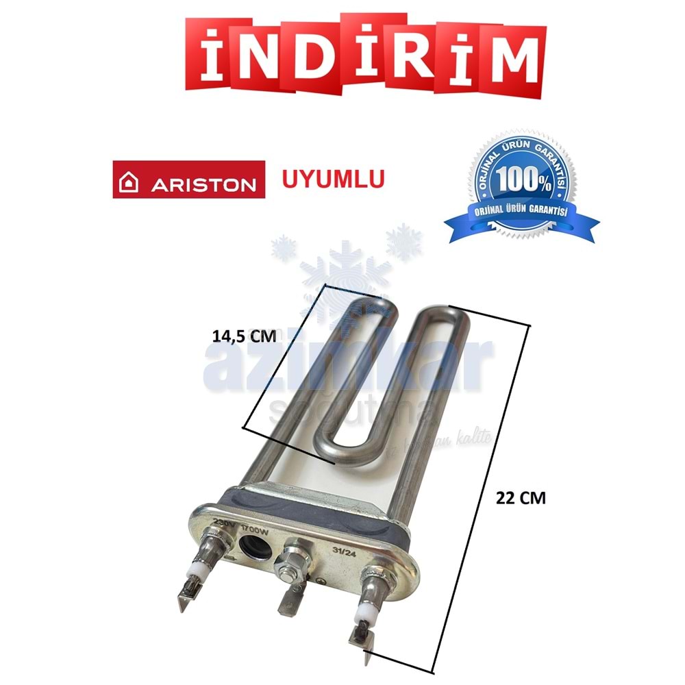 OÇM REZİSTANS ARİSTON DELİKLİ 1700W NO:142 TEK TERMİKLİ