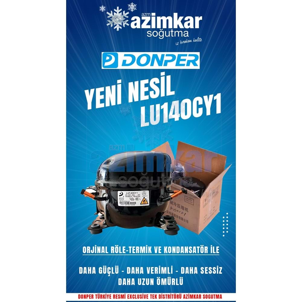 DONPER LU140CY1 1/4++HP 210KCAL 245W R600A KOMPRESÖR
