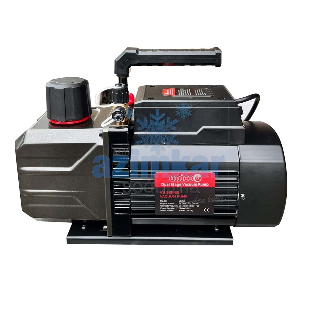 UNİCO VAKUM POMPASI VB260 3/4HP 10,5 M3 (170-203 L/min) ÇİFT KADEME