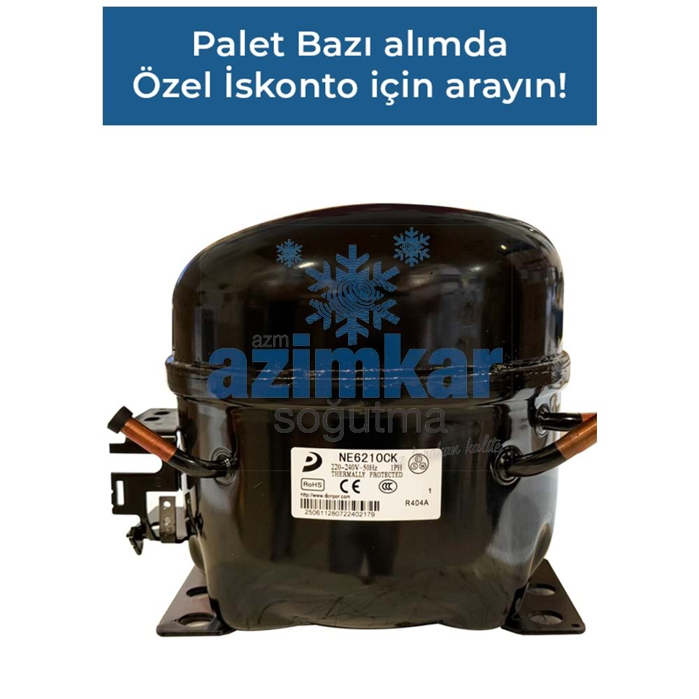 DONPER NE6210CK 1/3HP 1250 WATT R404A KOMPRESÖR