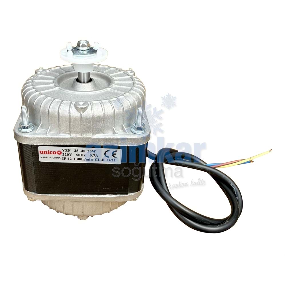 UNİCO Q FAN MOTOR 25W/100W BAKIR SARGI