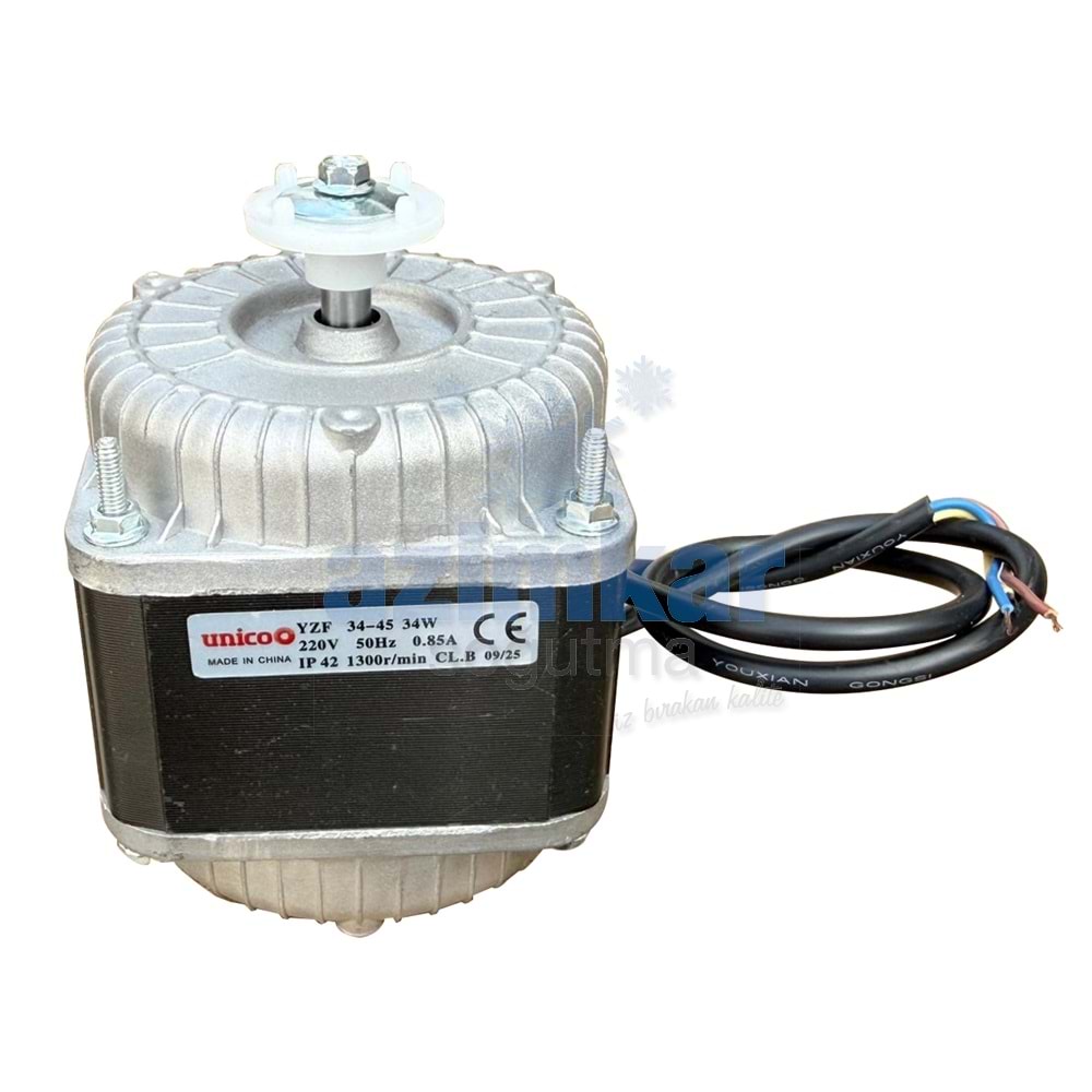 UNİCO Q FAN MOTOR 34W/120W BAKIR SARGI