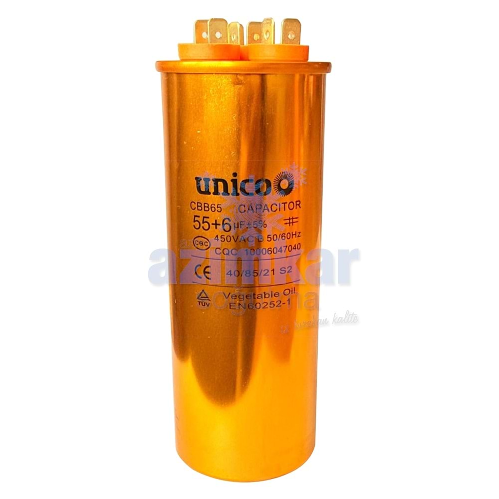 UNİCO GOLD KONDANSATÖR 55+6 UF