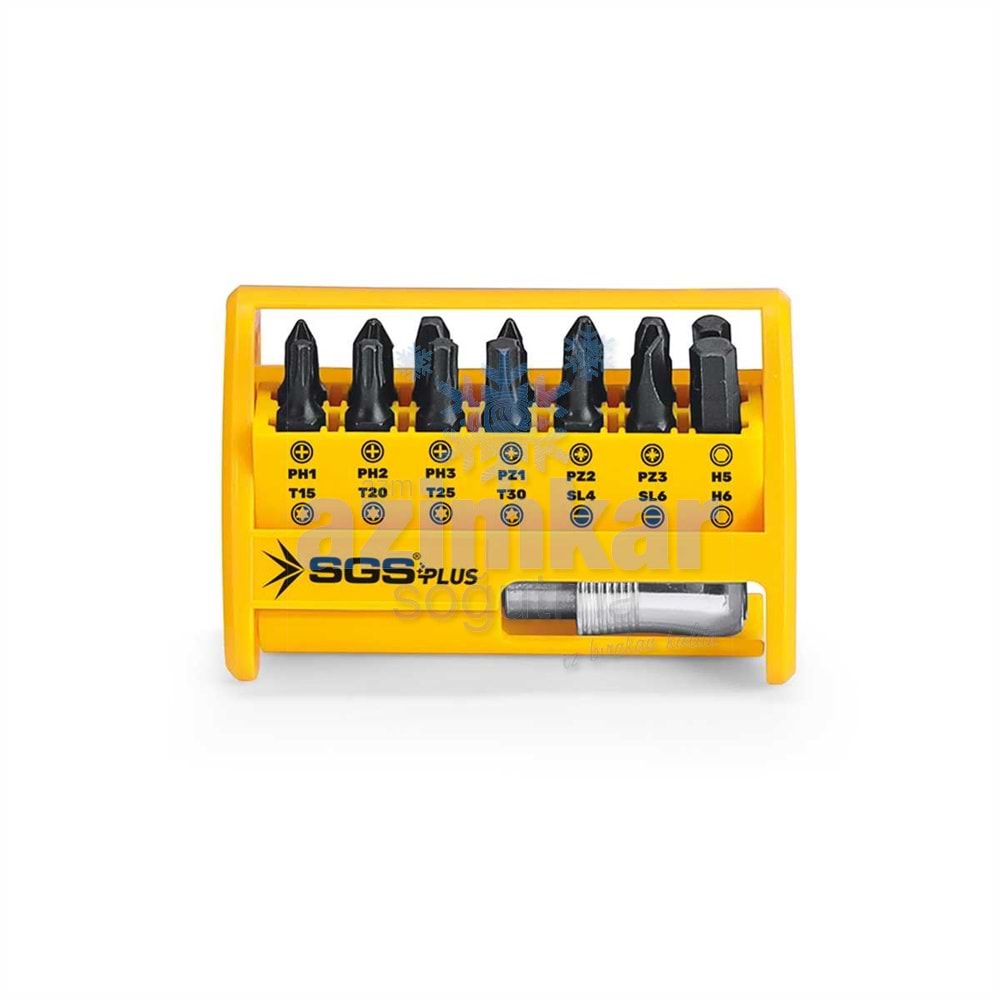 SGS 3870 BİTS UÇ VE HIZLI ADAPTÖR SETİ 15 PARÇA Sand-Pro Series