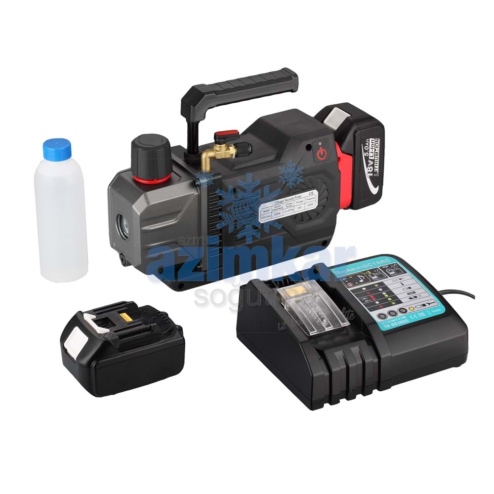 UNİCO ŞARJLI VAKUM POMPASI 2VI-1DLi 1/4 HP 3,4 M3 56L/Dk