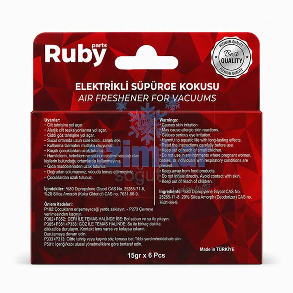 RUBY SÜPÜRGE KOKUSU 6 LI