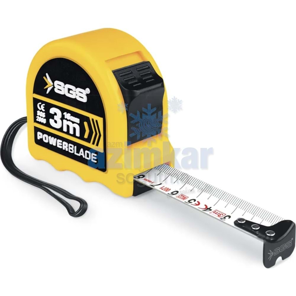 SGS 2080 ŞERİT METRE 3 MT*16MM (ÇİFT STOP)