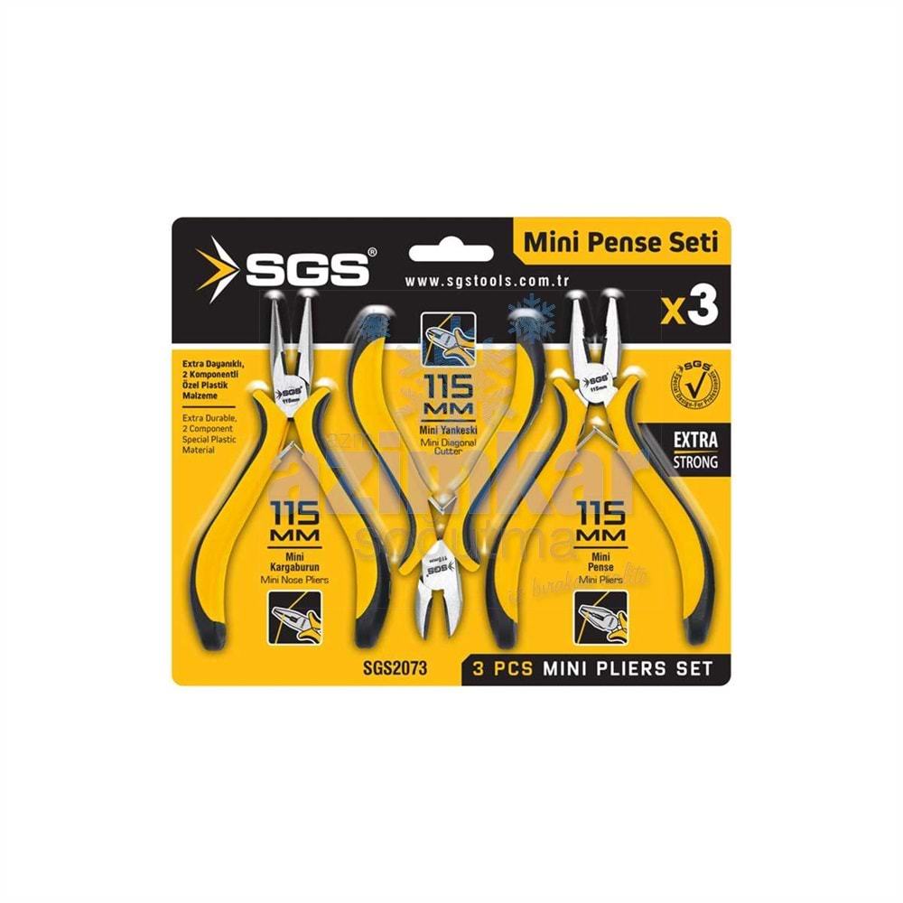 SGS 2073 3 PARÇA MİNİ PENSE SETİ