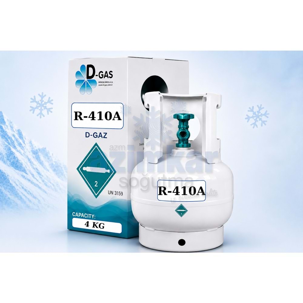 R-410A TEKRAR DOLDURULABİLİR TÜP MİNİ 4 KG