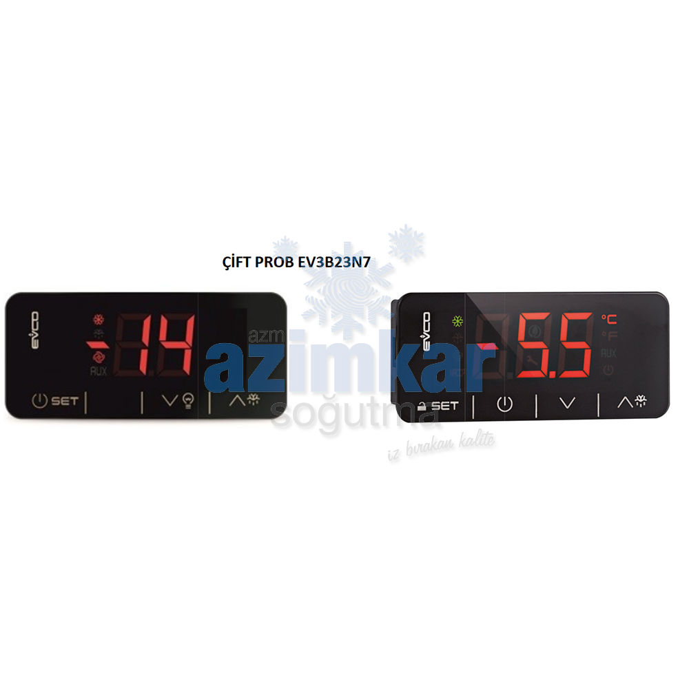EVCO EV3B23N7 DİJİTAL TERM. ÇİFT PROB
