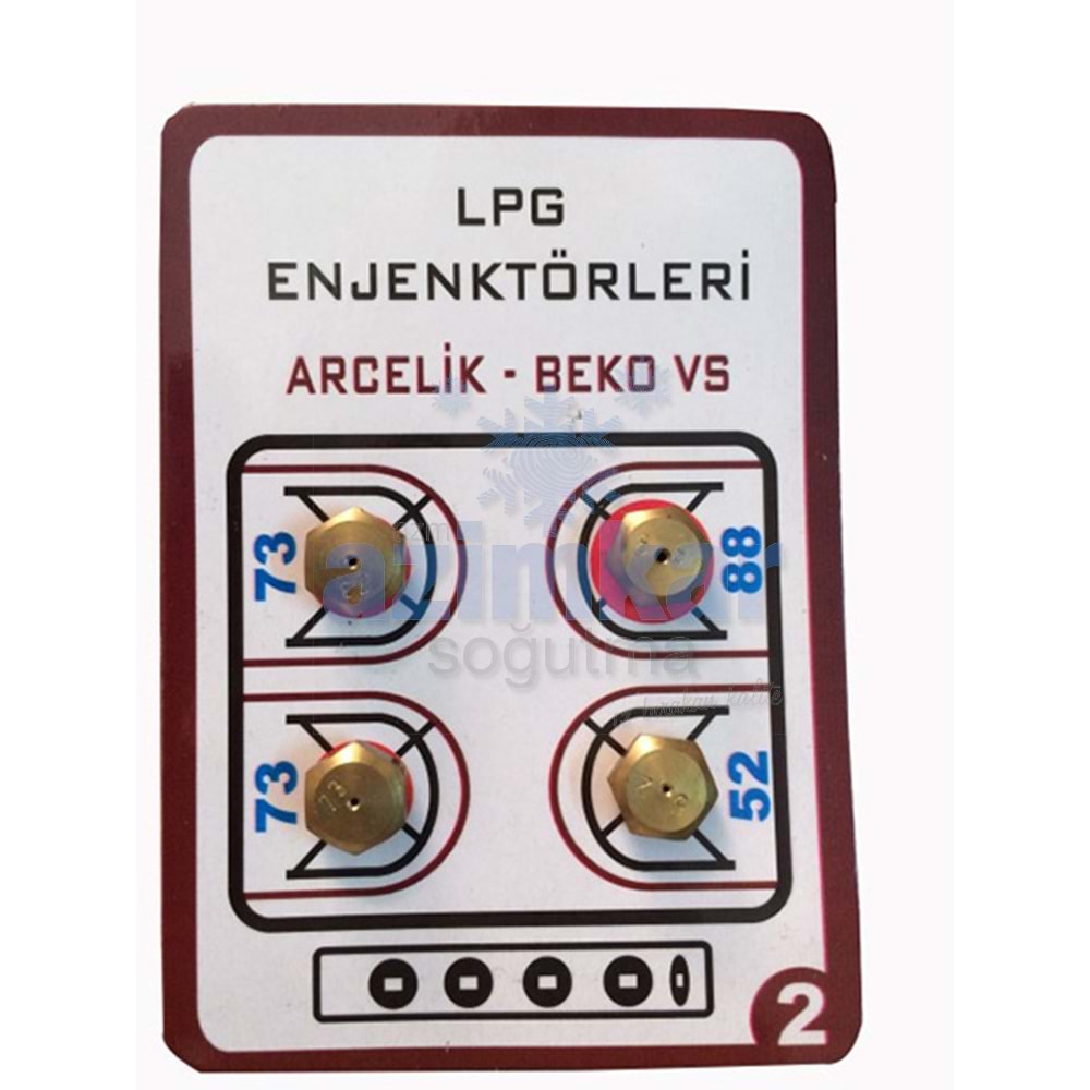 ARÇ.FIRIN ENJEKTÖR TAKIM LPG 9LUK