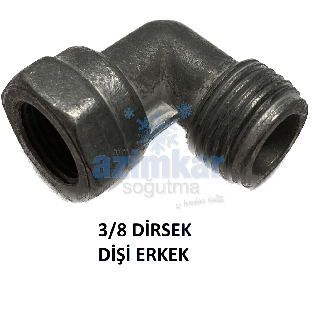 DOĞALGAZ DİRSEK 3/8 ERKEK DİŞİ