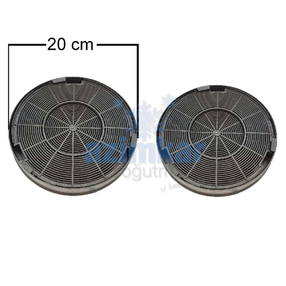 ASPRATÖR KARBON KÖMÜRLÜ FİLİTRE FRANKE-BOSCH 20 CM ÇİFT