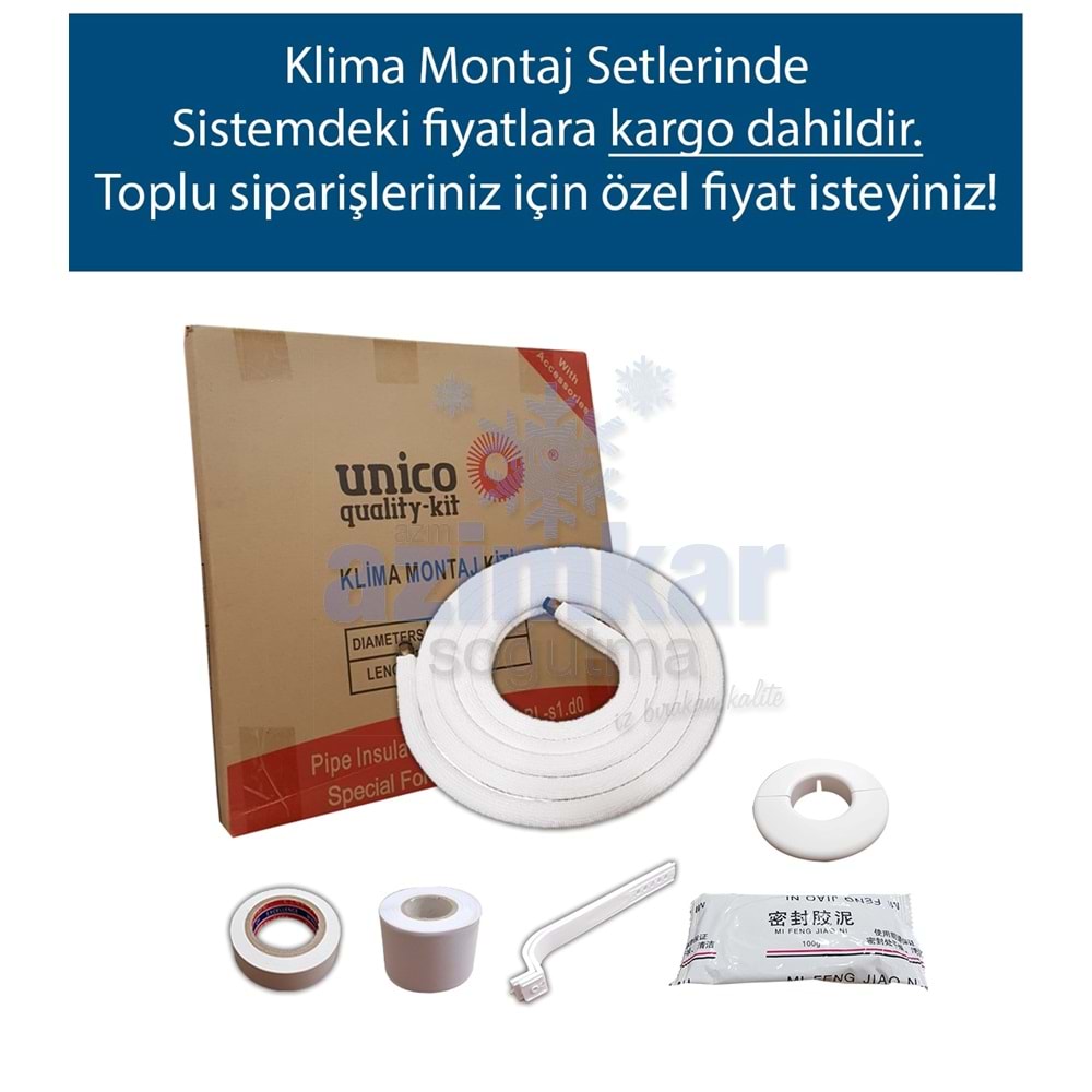 UNİCO 1/4-5/8 5 MT MONTAJ KİTİ AL-CU