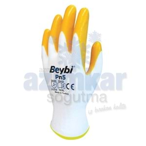 BEYBİ NİTRİL NAYLON ELDİVEN SARI PN5