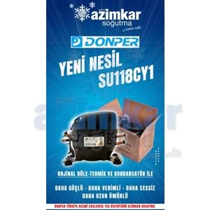 DONPER SU118CY1 1/4 HP 170KCAL 197W R600A KOMPRESÖR