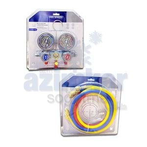 UNİCO PT-P3602S 150 CM HORTUMLU ÜNİVERSAL MANİFOLD R410/R32/R134/R22