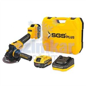 SGS 5510 AKÜLÜ AVUÇ TAŞLAMA MAKİNASI SETİ 20V 2*4.0Ah (KÖMÜRSÜZ MOTOR)