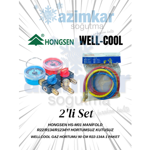 UNİCO 2 Lİ SET (HS-M01 MANİFOLD + 90 CM HORTUM)