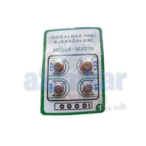 DOĞALGAZ ENJEKTÖR TAKIM ARÇELİK 9LUK