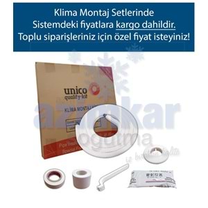 UNİCO 1/4-1/2 7 MT MONTAJ KİTİ AL-CU