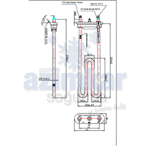 REZİSTANS ARÇELİK 2600 OÇM 20366 2000W 230V