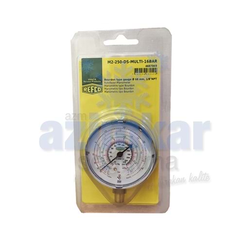 M2-250-DS-MULTI MANOMETRE R22/134/407C/404A A/B 16 BAR