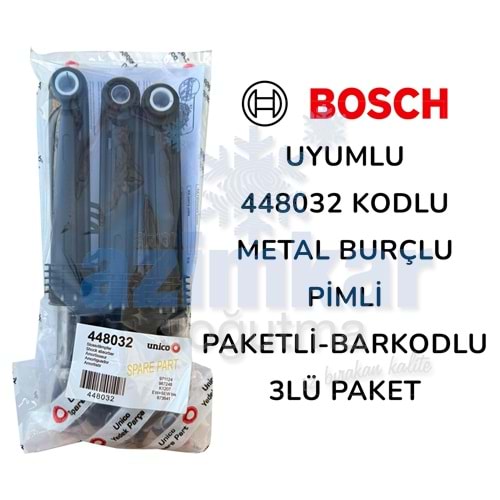 BOSCH 448032 AMORTİSÖR 3LÜ PAKETLİ BARKODLU PİMLİ