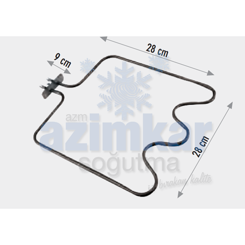 FIRIN BORU REZİSTANSI 220V 1200W- M REZİSTANS KÜÇÜK