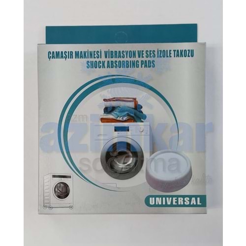 ÇAMAŞIR MAKİNESİ VİBRASYON TİTREŞİM VE SES İZOLE TAKOZU 4 LÜ PK