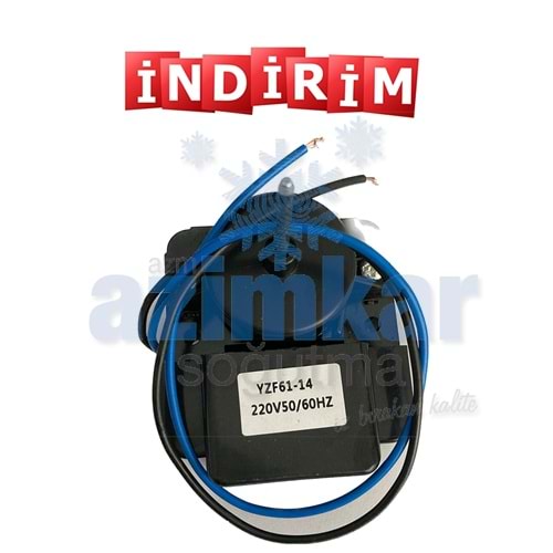 UNİCO FAN MOTORU YZF61-14 ARİSTON SİYAH MİL:14mm