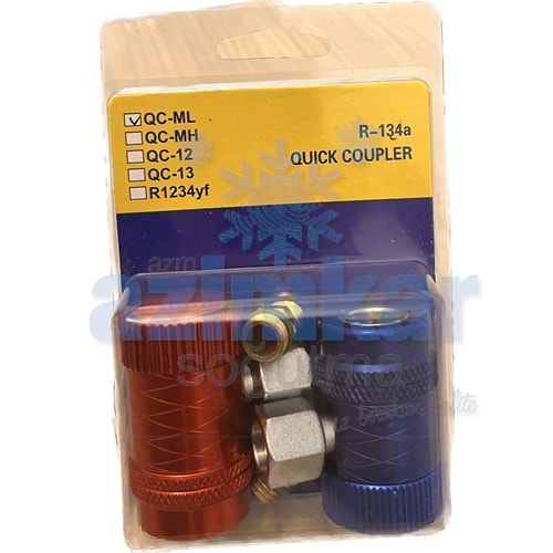 OTO GAZ ŞARJ APARATI 1234-YF KIRMIZI-MAVİ TAKIM SET