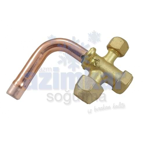 UNİCO KLİMA YAN VANA 3/8 EĞİK R134/R22
