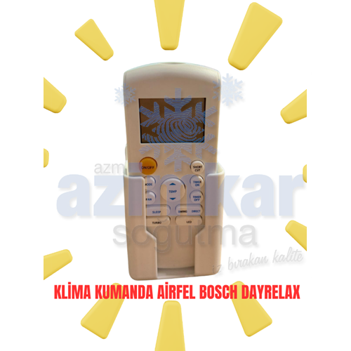 KLİMA KUMANDA AİRFEL BOSCH DAYRELAX