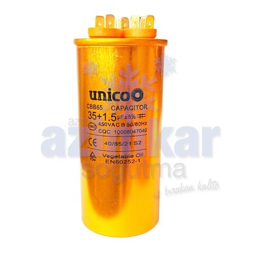 UNİCO GOLD KONDANSATÖR 35+1,5 UF
