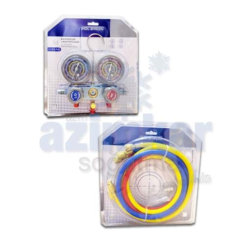 UNİCO PT-P3602S 150 CM HORTUMLU ÜNİVERSAL MANİFOLD R410/R32/R134/R22