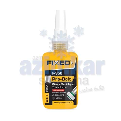 SGS F350 FIXED CİVATA SABİTLEYİCİ YÜKSEK KUVVET 50ML