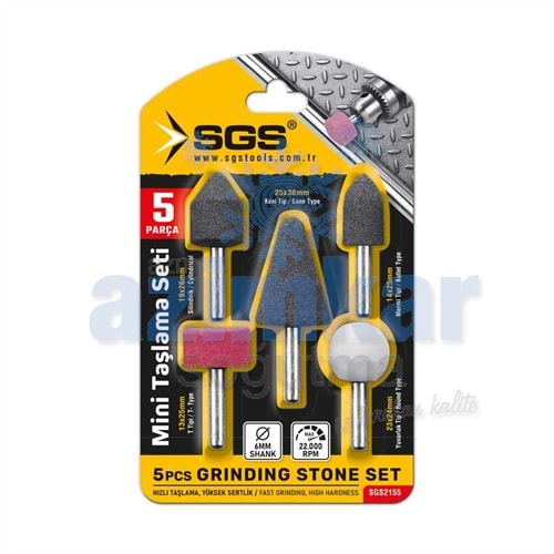 SGS 2155 MİNİ TAŞLAMA SETİ 5 PARÇA