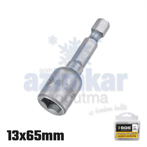 SGS 2489 MANYETİK SOMUN ADAPTÖRÜ 13X65MM