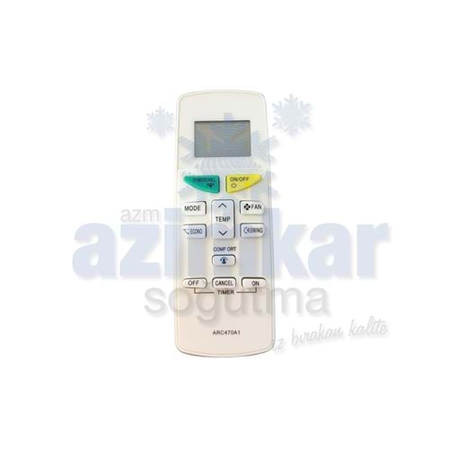 KLİMA KUMANDA DAİKİN ARK471A1-470A11-ARC470A16-ARC469A5