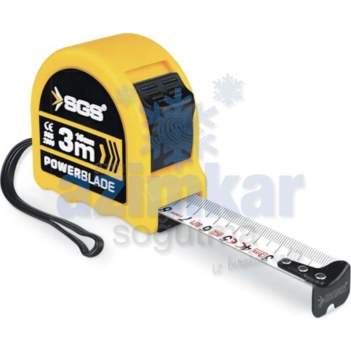SGS 2080 ŞERİT METRE 3 MT*16MM (ÇİFT STOP)