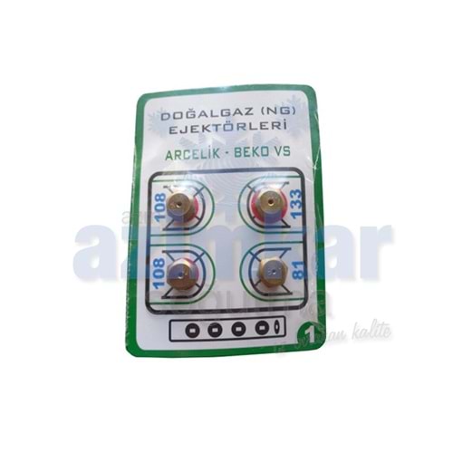 DOĞALGAZ ENJEKTÖR TAKIM ARÇELİK 9LUK