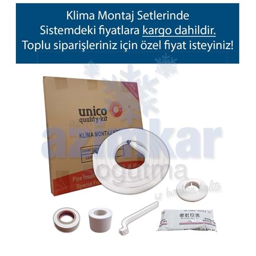 UNİCO 1/4-1/2 10 MT MONTAJ KİTİ AL-CU